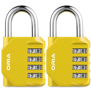 Bộ 2 Ổ Khóa 4 Số Có Thể Đặt Lại Mật Khẩu Đa Năng Tiện Dụng Cho Hành Lý/ Tủ Đồ Thể Thao/ Trường Học