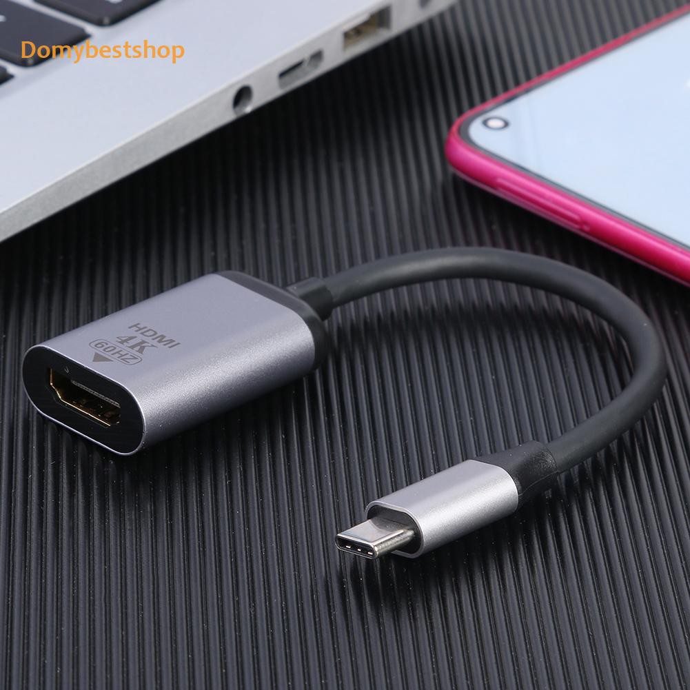 Dây Cáp Chuyển Đổi Usb C Sang Hdmi Type C Đầu Cắm 4k Cho Laptop / Điện Thoại / Máy Tính Bảng