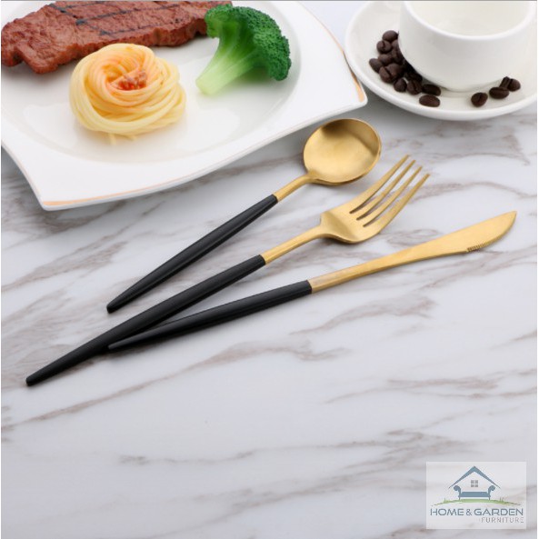 Bộ 3 muỗng nĩa dao Beefsteak cao cấp - Home and Garden