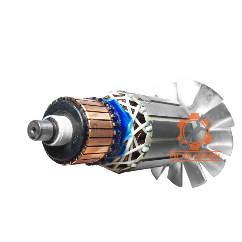 Rotor/ruột máy cưa gỗ Hitachi 11 răng thân 41 dài 158 tặng kèm chổi than tương ứng
