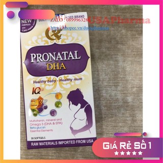 [Thực Phẩm Chức Năng] PRONATAL DHA Bổ sung sắt, acid folic, vitamin cho mọi phụ nữ mang thai và cho con bú  TPCN