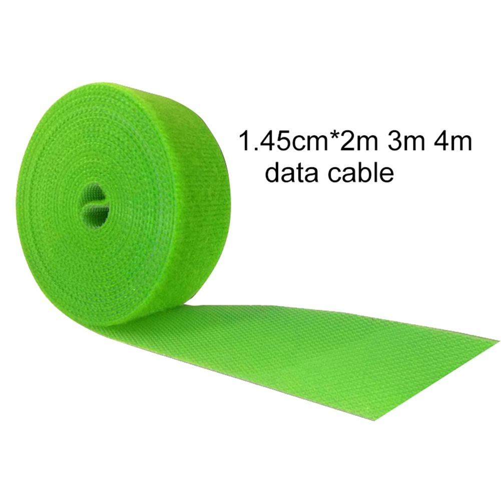 Cuộn dây quấn dây cáp 2/3/4m màu cầu vồng có thể tái sử dụng