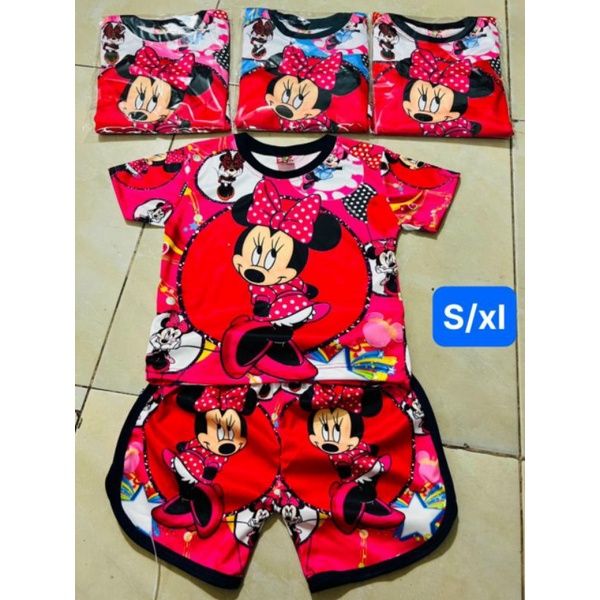 bộ thun lạnh 3d bé gái