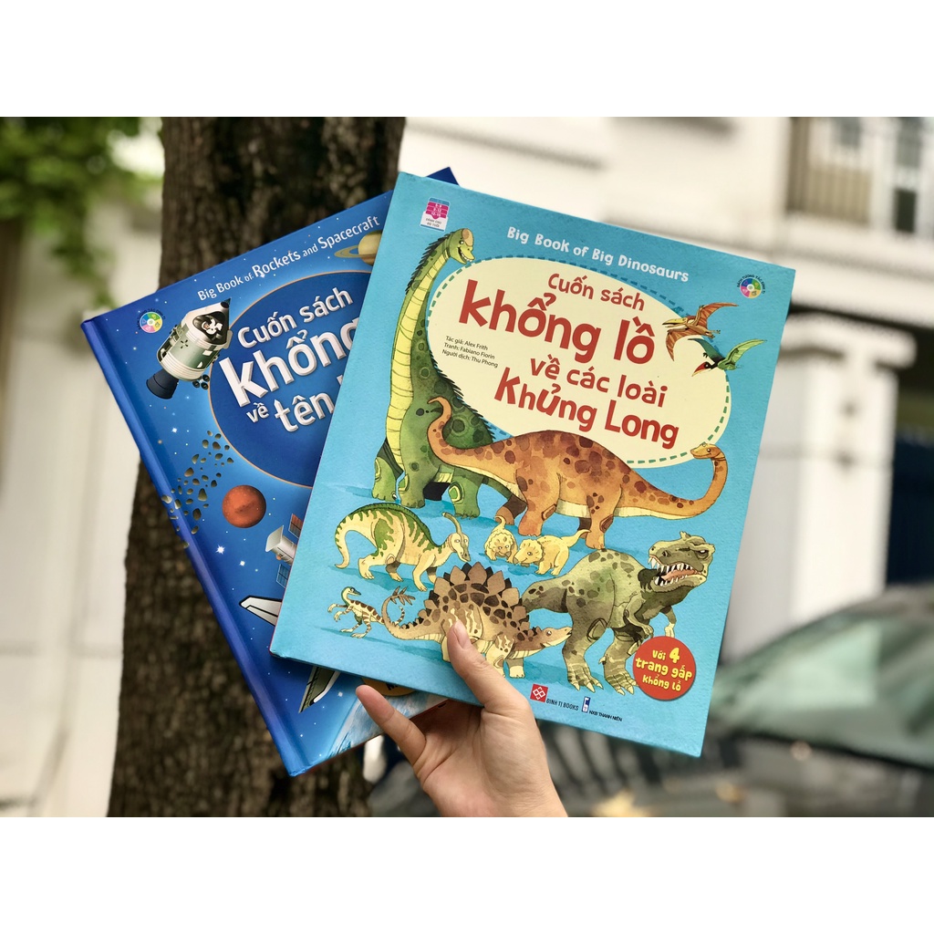 Sách - Big book Cuốn sách khổng lồ về  con số khủng long, vũ trụ, đại dương... - nhiều chủ đề - chọn lẻ