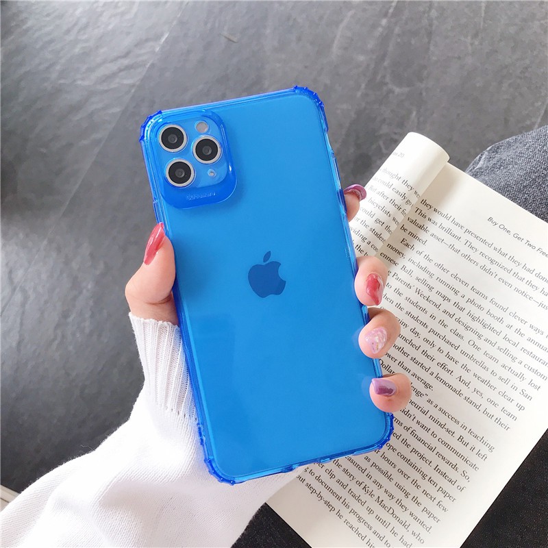 Ốp điện thoại nhựa silicon màu trơn đơn giản cho Iphone 12 Mini 11 11pro Max X Xs Max Xr 7 8 Plus 6s 6 Se | BigBuy360 - bigbuy360.vn