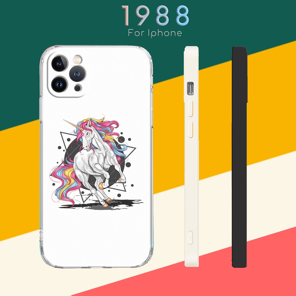 Ốp dẻo ngựa một sừng if Iphone 6 7 8 X XR XS SE 11 12 13 PLUS PRO PROMAX LRT220416