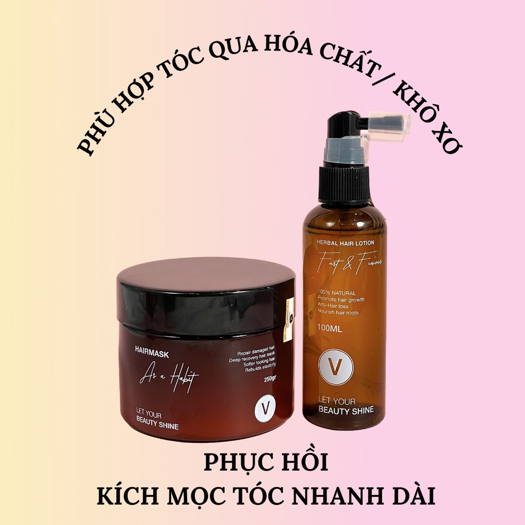 Combo phục hồi kích mọc tóc nhanh dài VyvyHairCare