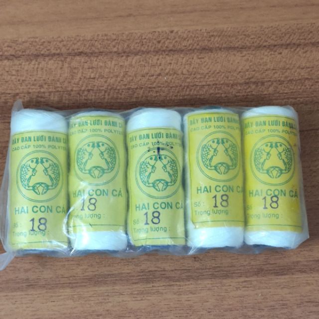 Dây thả diều, dây nhợ thợ hồ xây dựng số 18 cuộn nhỏ ~ 60g (tính cả ống cuộn 84g)