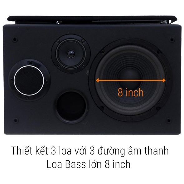 Loa karaoke Ariang Jant II bass 2 tấc - 3 đường tiếng, Công suất 280W - 1 Bass 1 Treble 1 Mid. Bảo hành 12 tháng