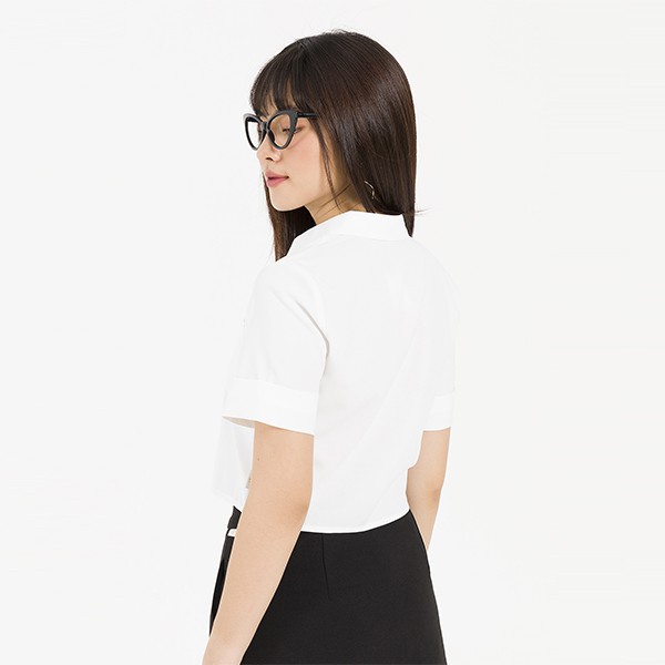 Áo croptop túi ốp VIEN TRAN V61H20H009 (Nhiều màu)