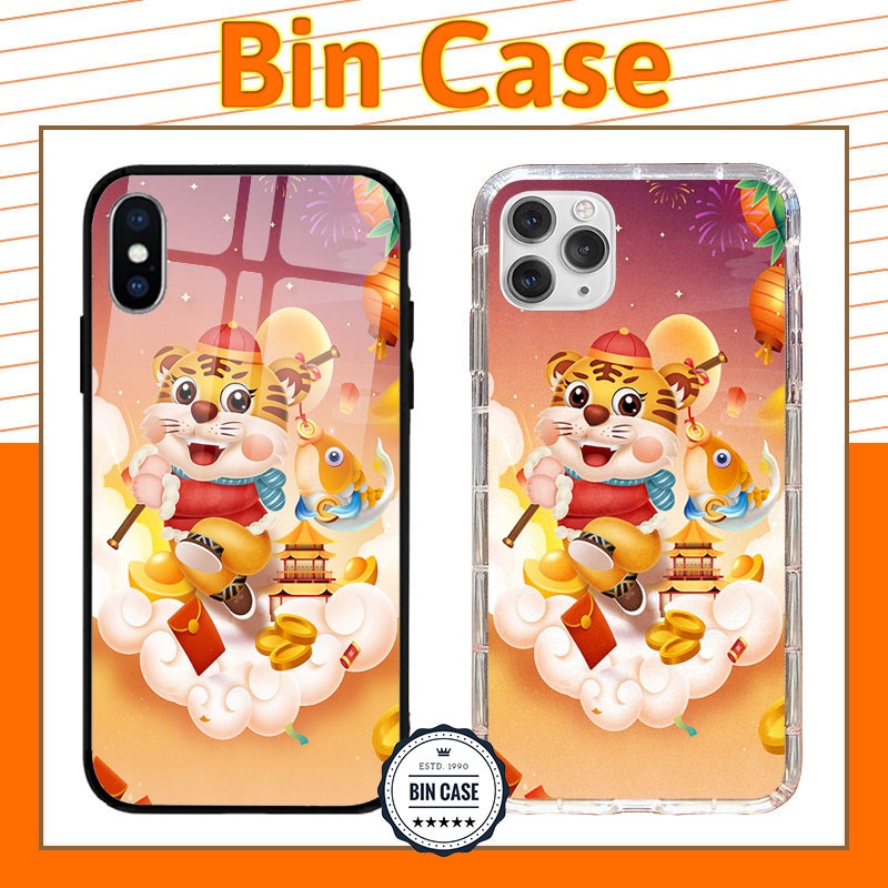 🐯Ốp Lưng Tết In Hình Chú Hổ Dễ Thương 🐯Ốp Hổ Đi Chơi Tết iphone 13 12 11 Pro Max 6s 6 7 8 Plus X Xr Xs Max TETNHAMDAN011