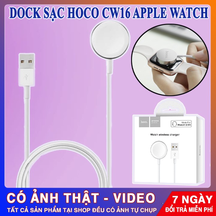 SẠC KHÔNG DÂY APPLE WATCH HOCO CW16 |  Thiết Kế Nhỏ Gọn - Tiện Dụng | Bảo Hành 1 Đổi 1 - 39001