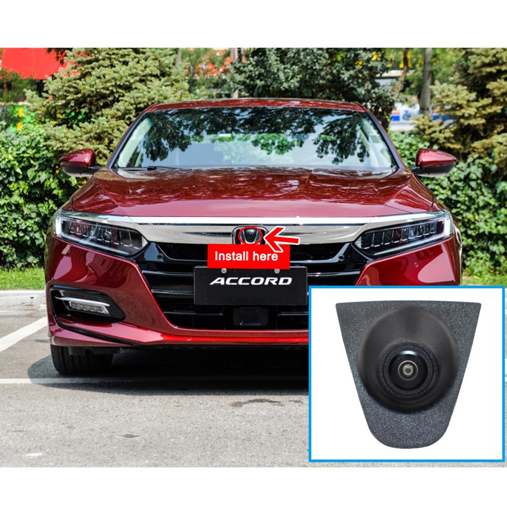 Smartour 180 Độ Fisheye HD Xe Ô Tô Mặt Trước Logo Logo Camera Dành Cho Xe Honda Accord 2018 2021 Tầm Nhìn Ban Đêm Camera Trước