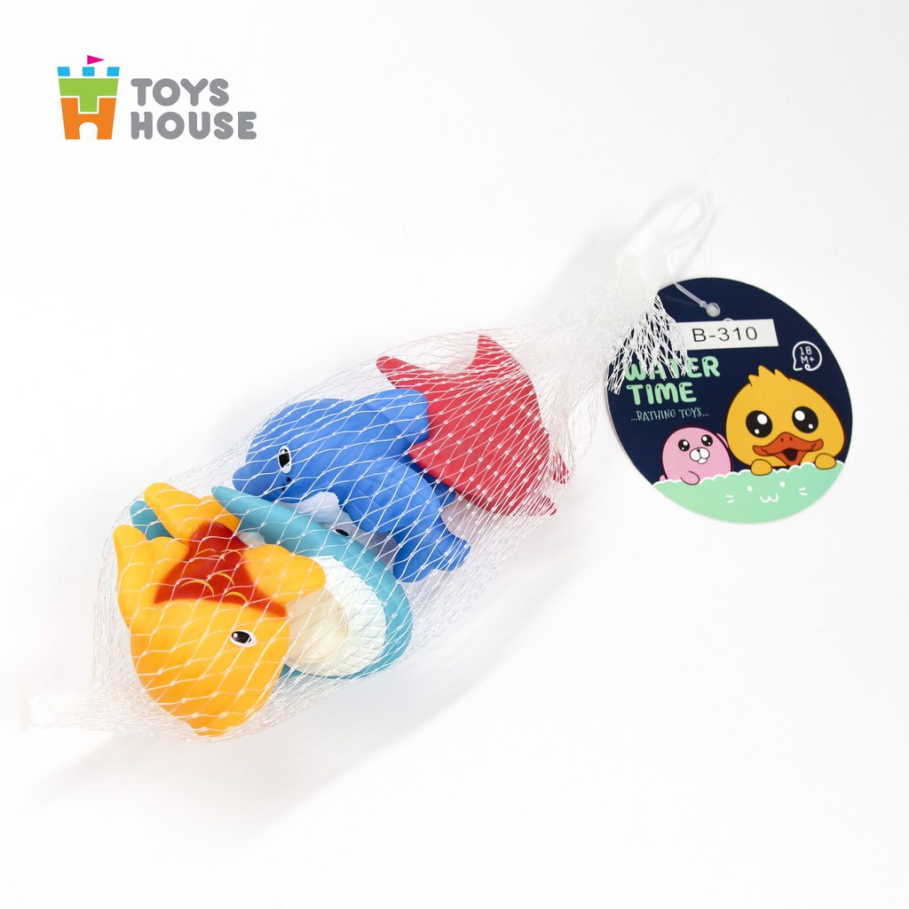 Đồ chơi nhà tắm cho bé-set 4 món hình sinh vật biển vô cùng dễ thương Toys House, hàng chính hãng