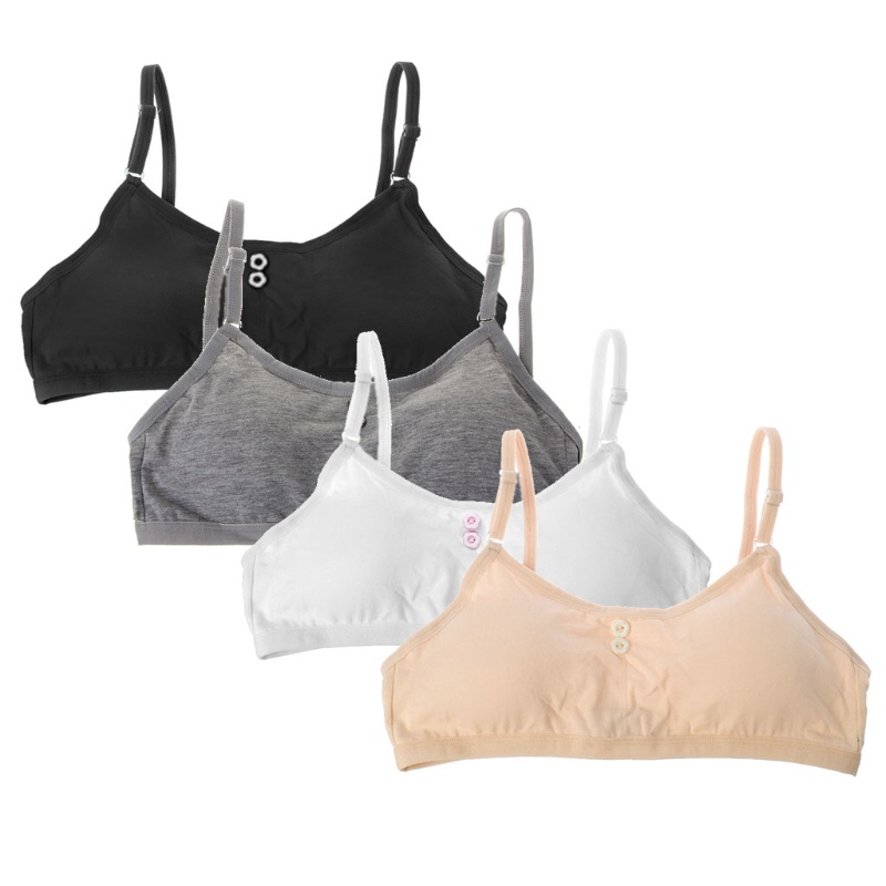 Bộ 4 Áo Bra Thiết Kế Xinh Xắn Thời Trang Cho Bé Gái