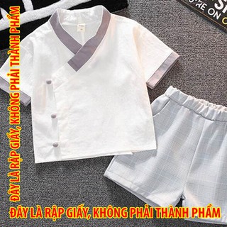 Rập giấy 30050 - Bộ Áo vạt đắp, Quần short
