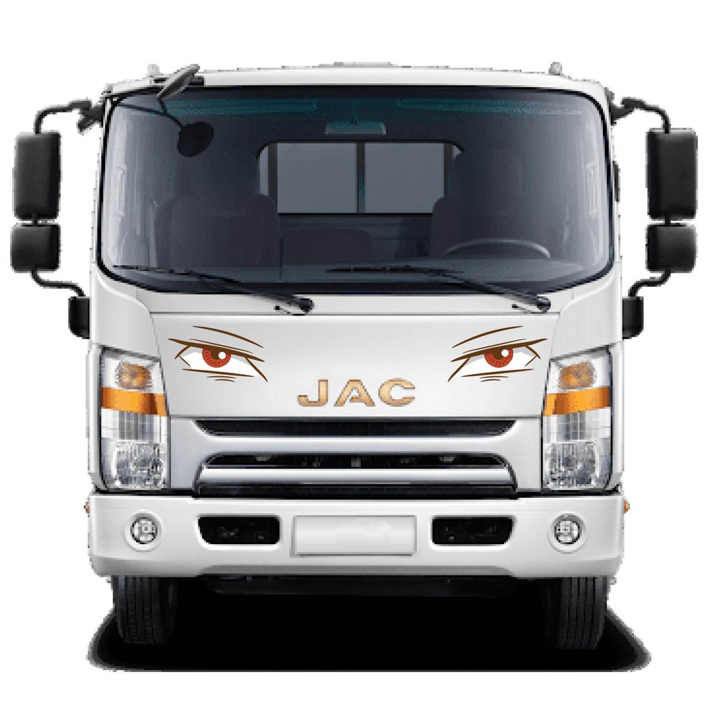 Tem dán sườn xe, decal trang trí đầu xe, tem mắt xe tải Isuzu, tải Fuso, xe Faw SM-13