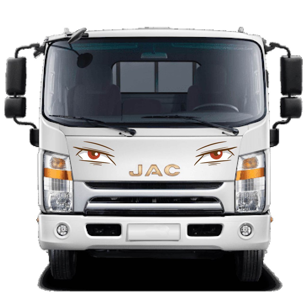 Tem dán sườn xe, decal trang trí đầu xe, tem mắt xe tải Isuzu, tải Fuso, xe Faw SM-13