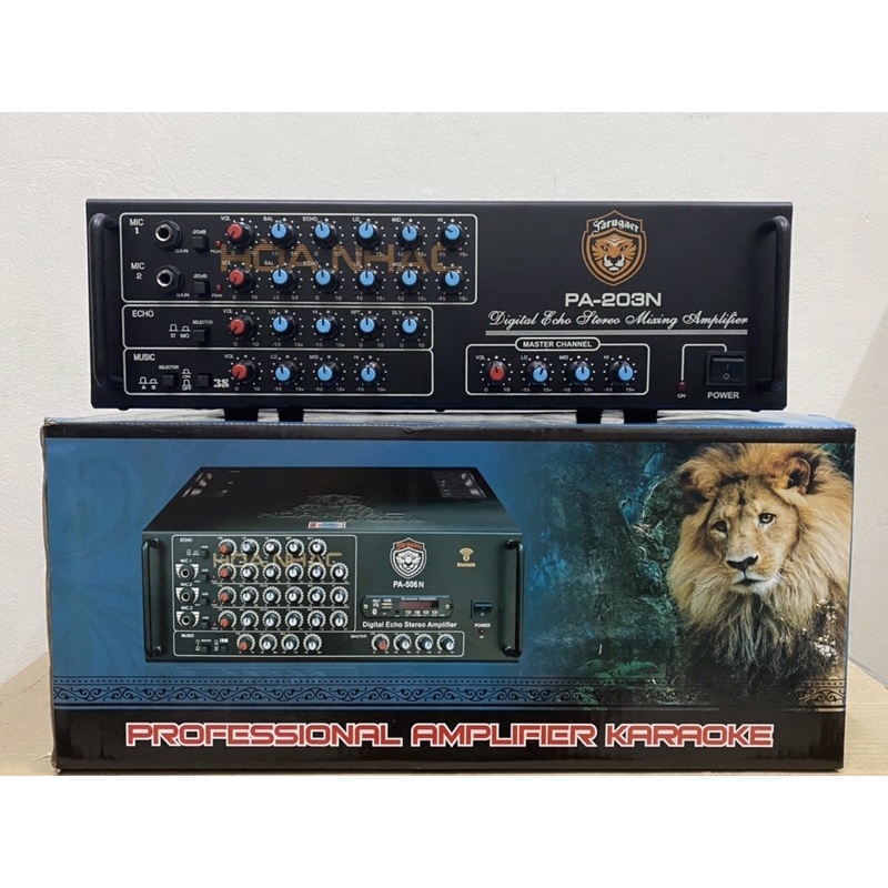 ÂMLY HOÀ NHẠC PA 203-N hàng chính hãng 8 sò to nhại tiếng mềm mại tích hợp cho dàn karaoke gia đình