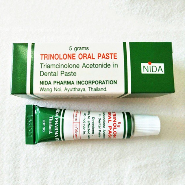 Tuýp Bôi Nhiệt Miệng Trin olone Thái Lan, giảm sưng đau khó chịu - Nhà thuốc Thiện Đức