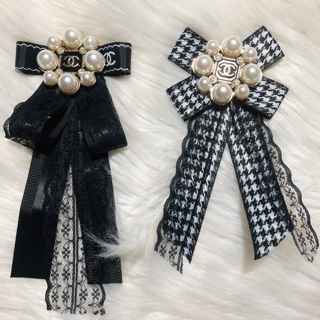 Cài áo nơ phối ren cao cấp. kt 10 x 19cm