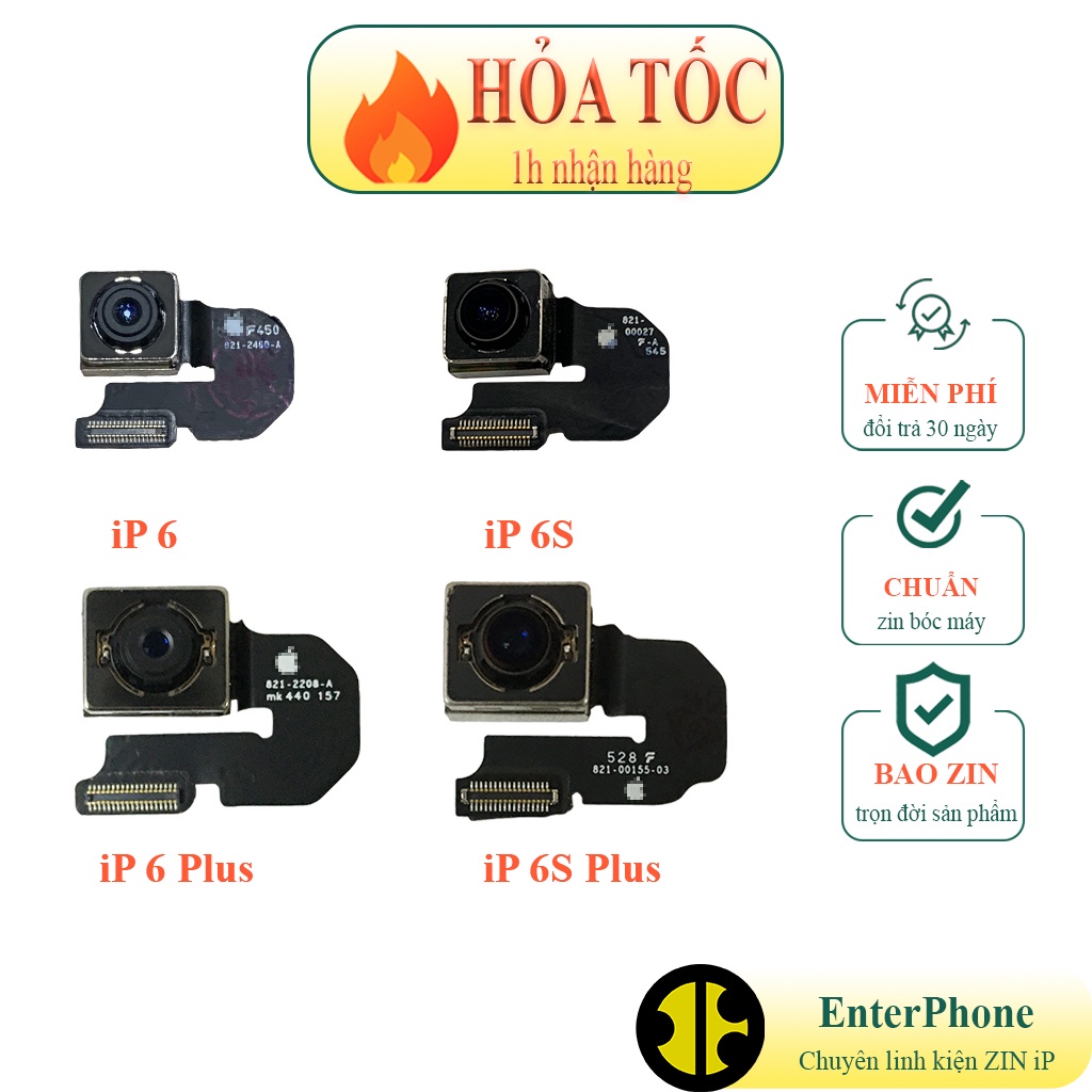 Camera sau iP 6/ 6S/ 6 Plus/ 6S Plus ZIN BÓC MÁY