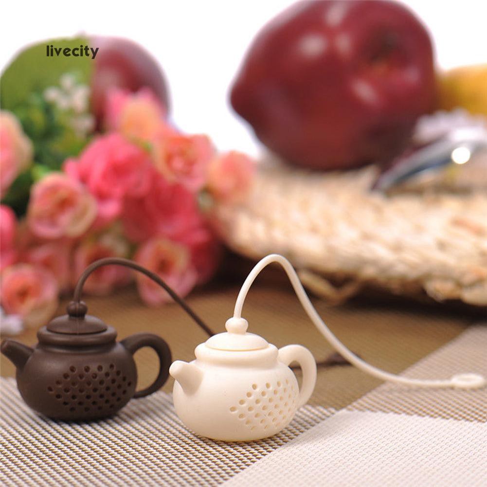 Dụng cụ lọc trà hình ấm trà đáng yêu