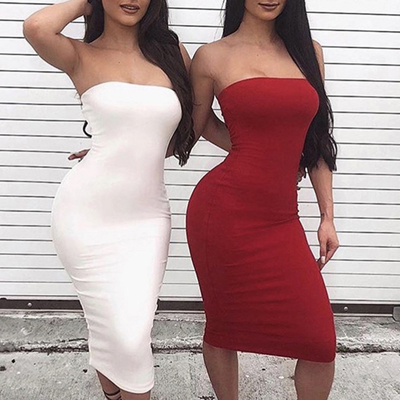 Đầm Ôm Body Cúp Ngực Quyến Rũ Dành Cho Nữ