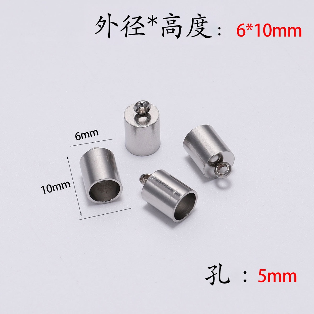 Set 10 Đầu Gắn Dây Thừng Làm Trang Sức Kích Thước 2 3 4 5 6 7 8 10mm