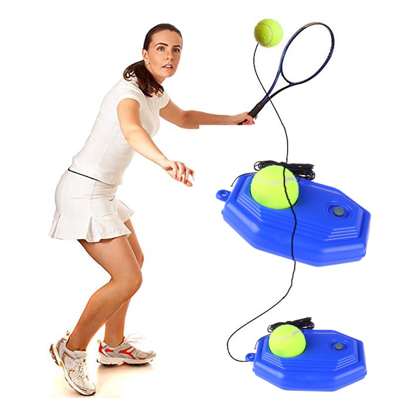 DỤng cụ tập đánh Tennis với bóng và dây cho người mới bắt đầu