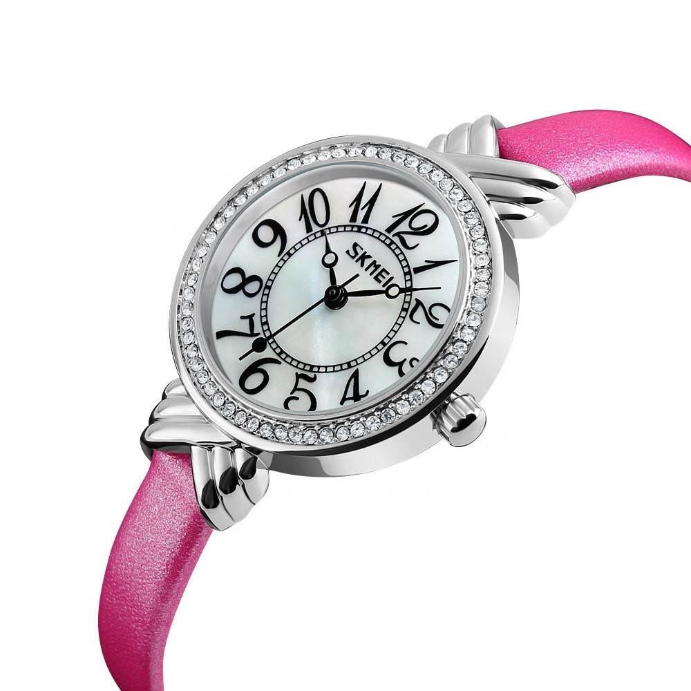 [Tặng vòng tay]Đồng hồ nữ SKMEI chính hãng SK9162.04 dây da cao cấp