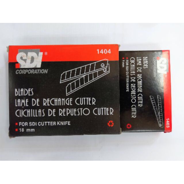 Lưỡi dao dọc giấy Loại To 18mm & bé 9mm