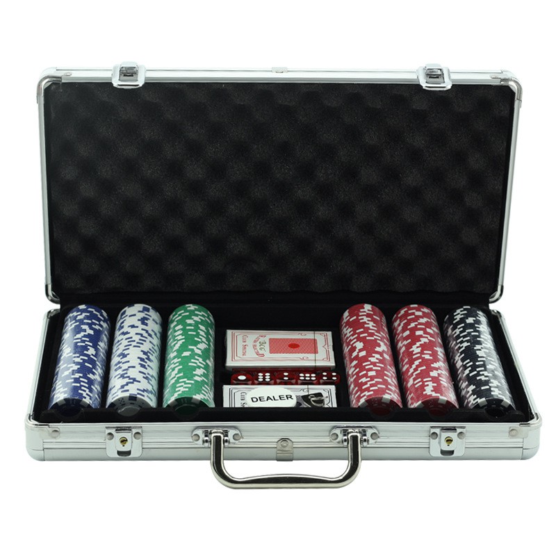 Bộ Phỉnh poker Texas Holdem 300 chip Vali hộp Nhôm BP3 (Tặng 1 bộ bài nhựa)