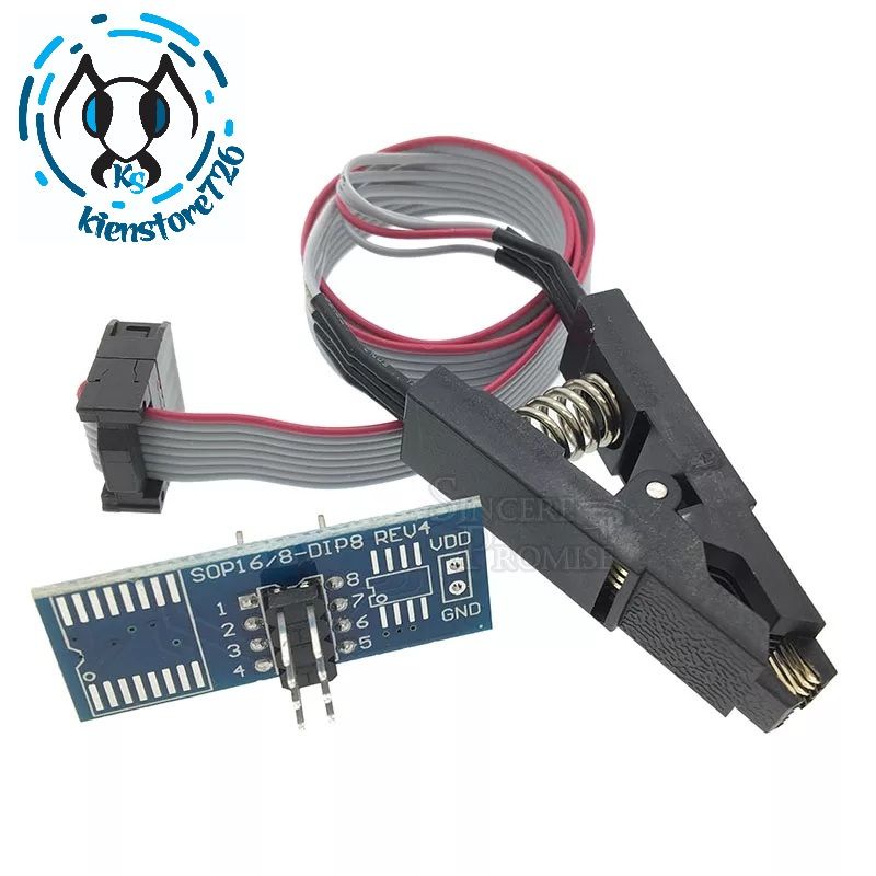 Kẹp nạp rom 8 chân SOP8 SOIC8 sang DIP8 .kienstore358