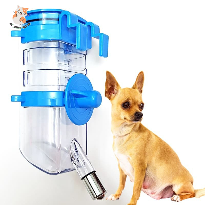 Bình nước treo chuồng - Bình bi gắn lồng cho chó mèo