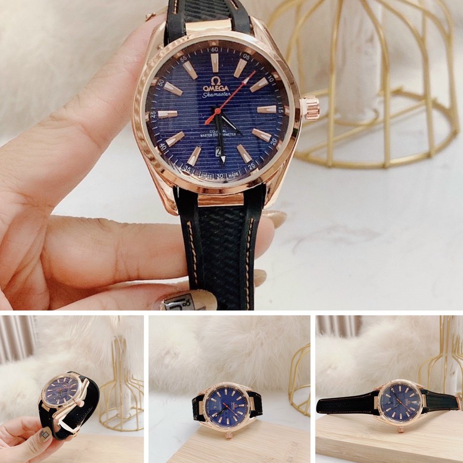 Đồng Hồ Thời Trang Nam Omega Đeo Tay Cao Cấp Chống Nước Dây, Viền Kim Loại Thép Không Gỉ - Hàng mới về