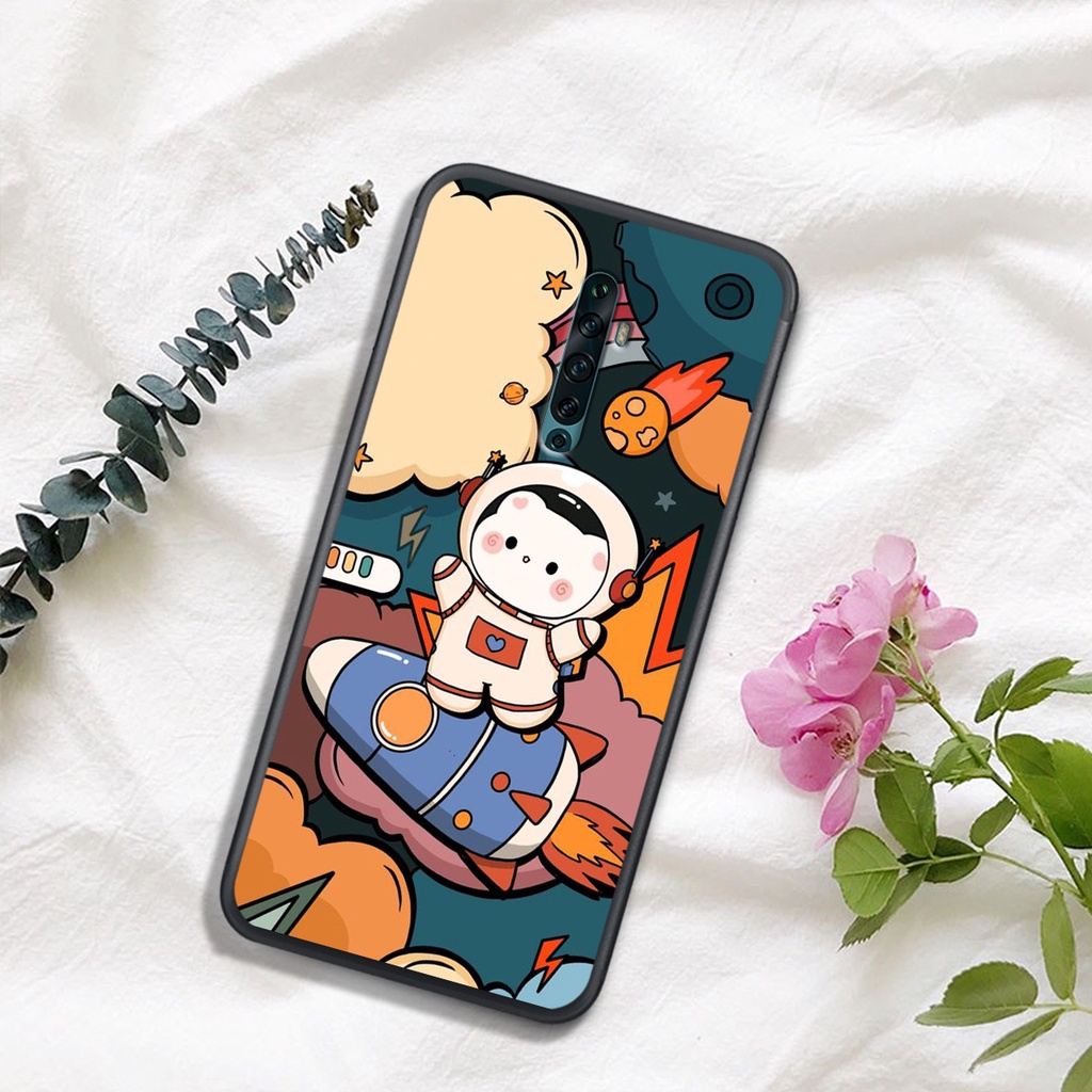 [ SIÊU HOT] ỐP LƯNG OPPO REALME X/K3/RENO/RENO 2/RENO 2F  , IN HÌNH ASTRONAUT TIỂU ĐỘI PHI-HÀNH-GIA, MÀU SẮC CỰC BẮT MẮT