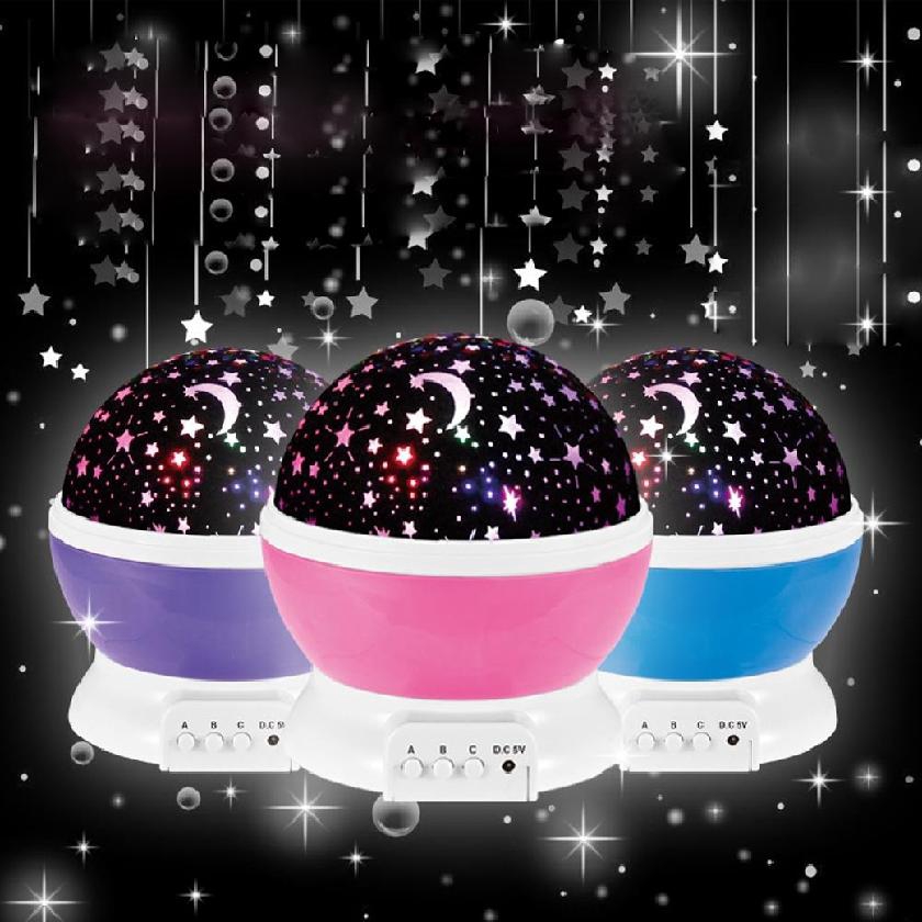 Đèn LED xoay chiếu sao độc đáo