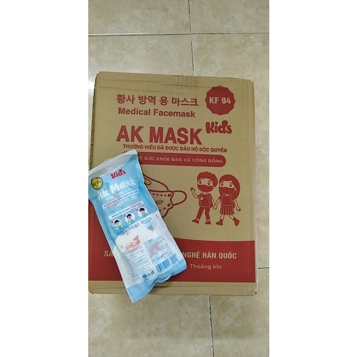 TÚI 10 CÁI - KHẨU TRANG Y TẾ KF94 MASK TRẺ EM (3-10 TUỔI) - 4 LỚP - Công Nghệ Hàn Quốc - Không Bí (MB.K017A)
