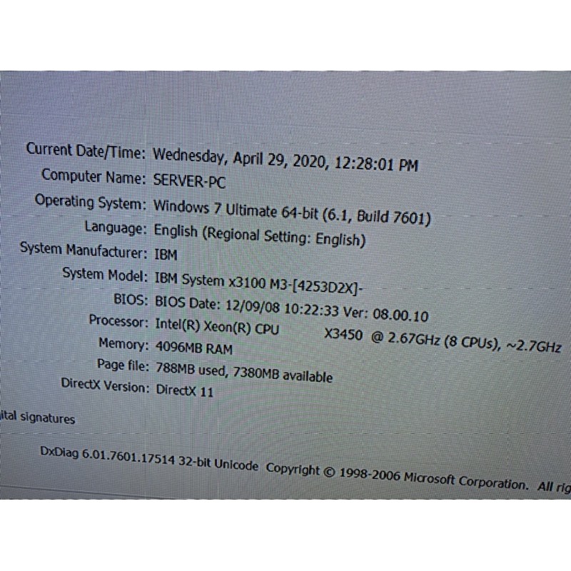 Combo main server IBM CPU XEON X3450 còn mới đẹp | BigBuy360 - bigbuy360.vn