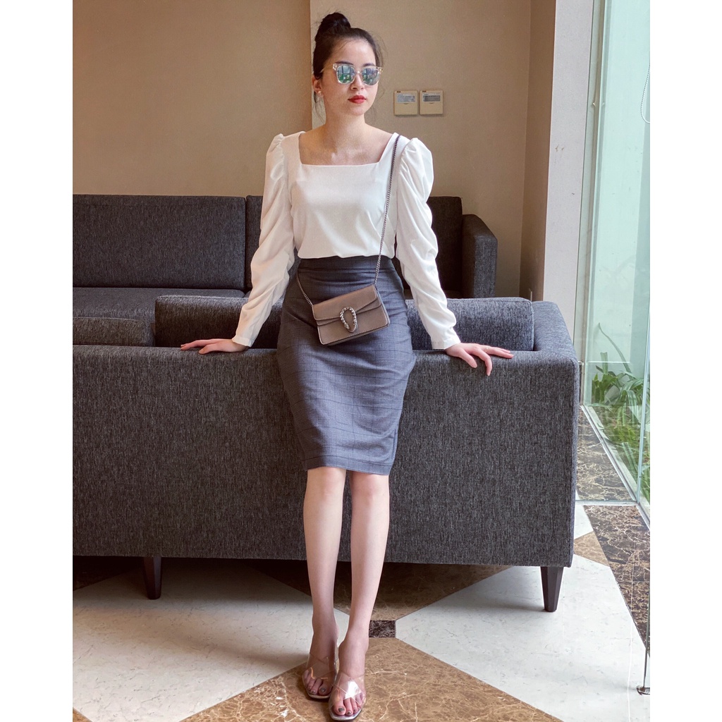 "Chân váy kẻ - CV1