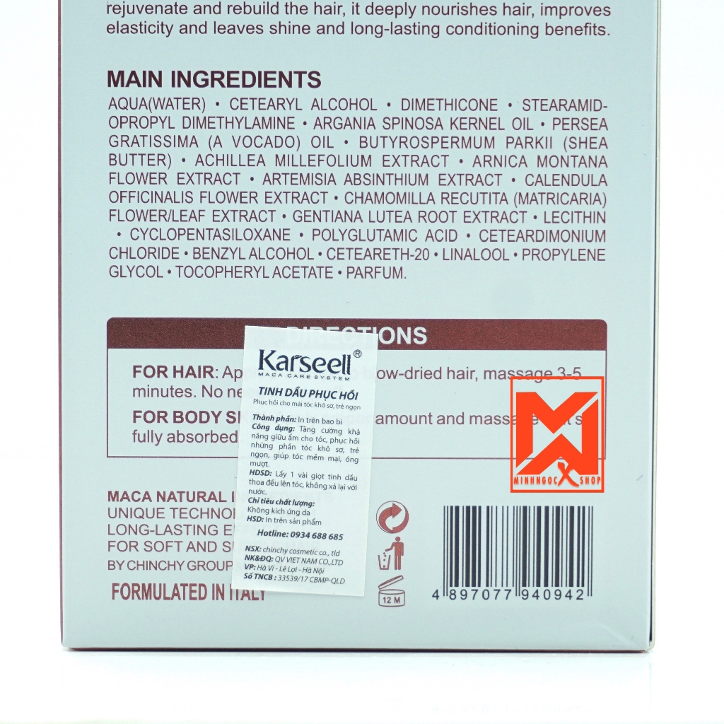 ✅[ KARSEELL ] DẦU DƯỠNG TÓC KARSEELL MACA ARGAN OIL 50ML CHÍNH HÃNG | BigBuy360 - bigbuy360.vn