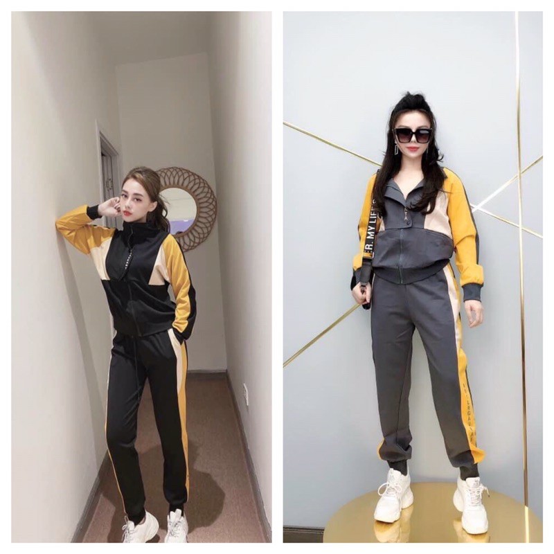 Bộ thể thao phối 2 màu