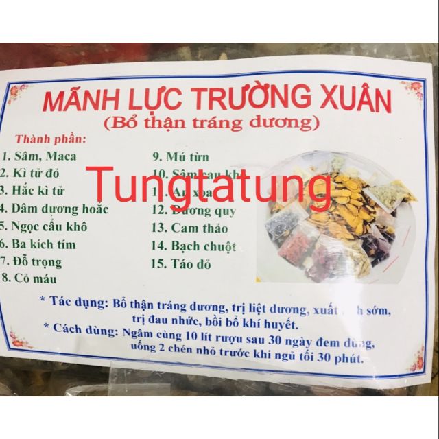 MÃNH LỰC TRƯỜNG XUÂN THANG 1KG 16 VỊ