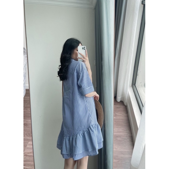 YUMINA DRESS - Váy sơ mi thiết kế bèo tầng nhẹ REGEN