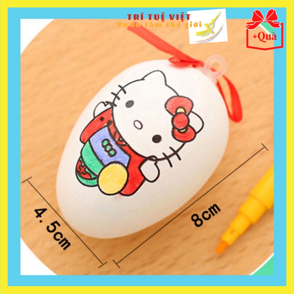 Đồ chơi vẽ tranh trên trứng tô màu tranh trứng sáng tạo dễ thương cho bé tập tô màu TRITUEVIET