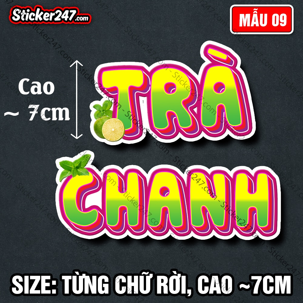 Decal Trang Trí Quán Trà Sữa Loại Chữ Rời 𝑭𝒓𝒆𝒆𝒔𝒉𝒊𝒑 Đồ Trang Trí Quán Cafe, Sticker Thức Uống, Dùng Dán Tường, Kính
