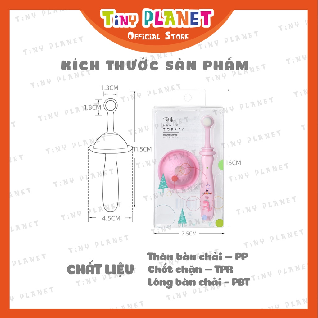 Bàn chải có chặn bảo vệ cho bé từ 6 tháng tuổi