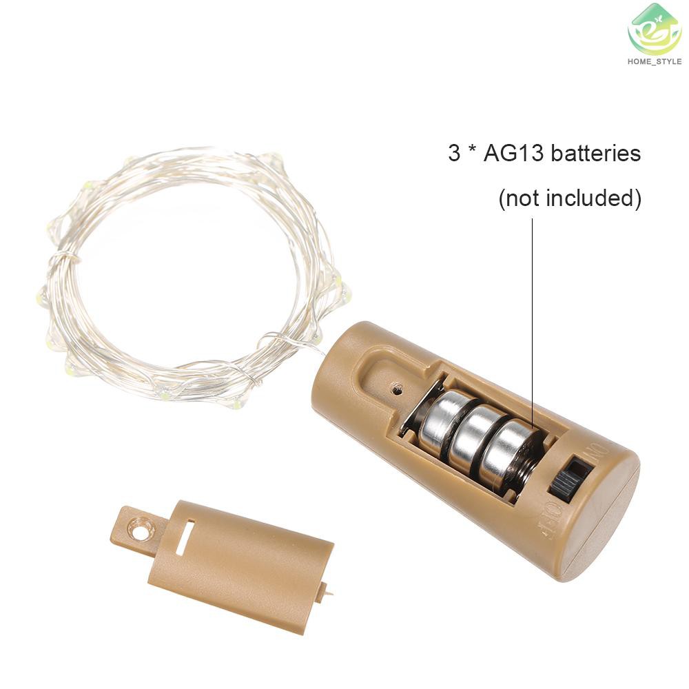 Dây đèn led 15 bóng 4.5V 1.2W 1.5m đựng trong chai có thể uốn xoắn trang trí bữa tiệc | BigBuy360 - bigbuy360.vn