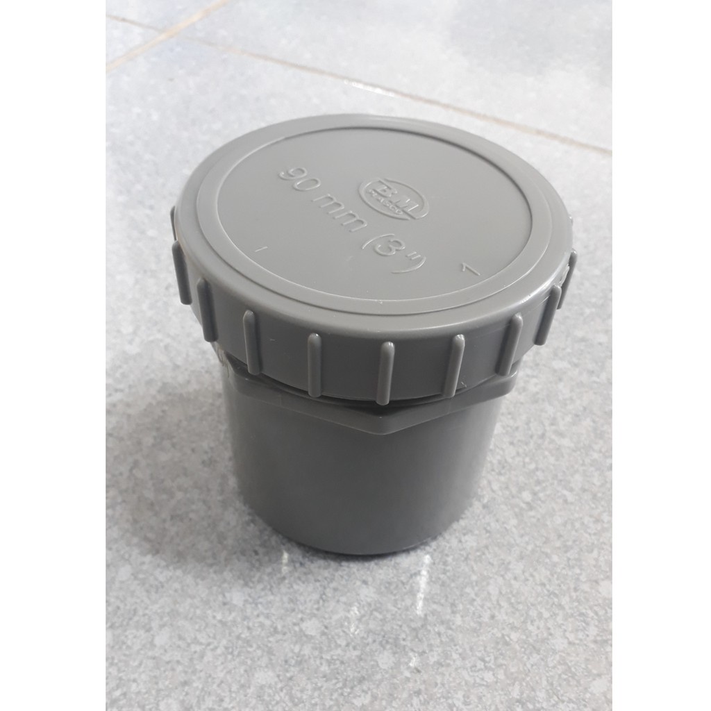 Bít xả ren ngoài phi 90 - phi 114 Bình Minh PVC